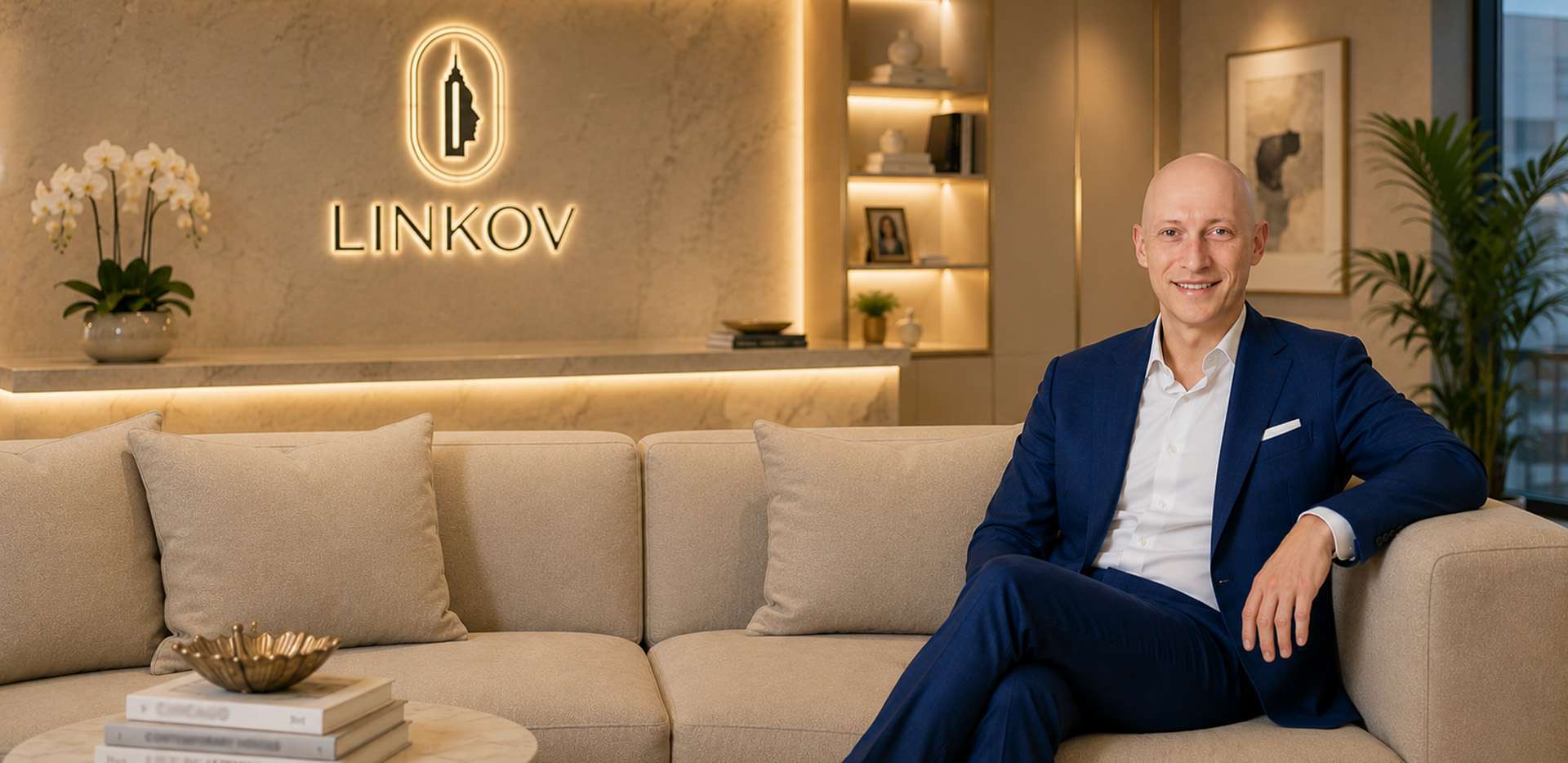 Dr Gary Linkov in Office